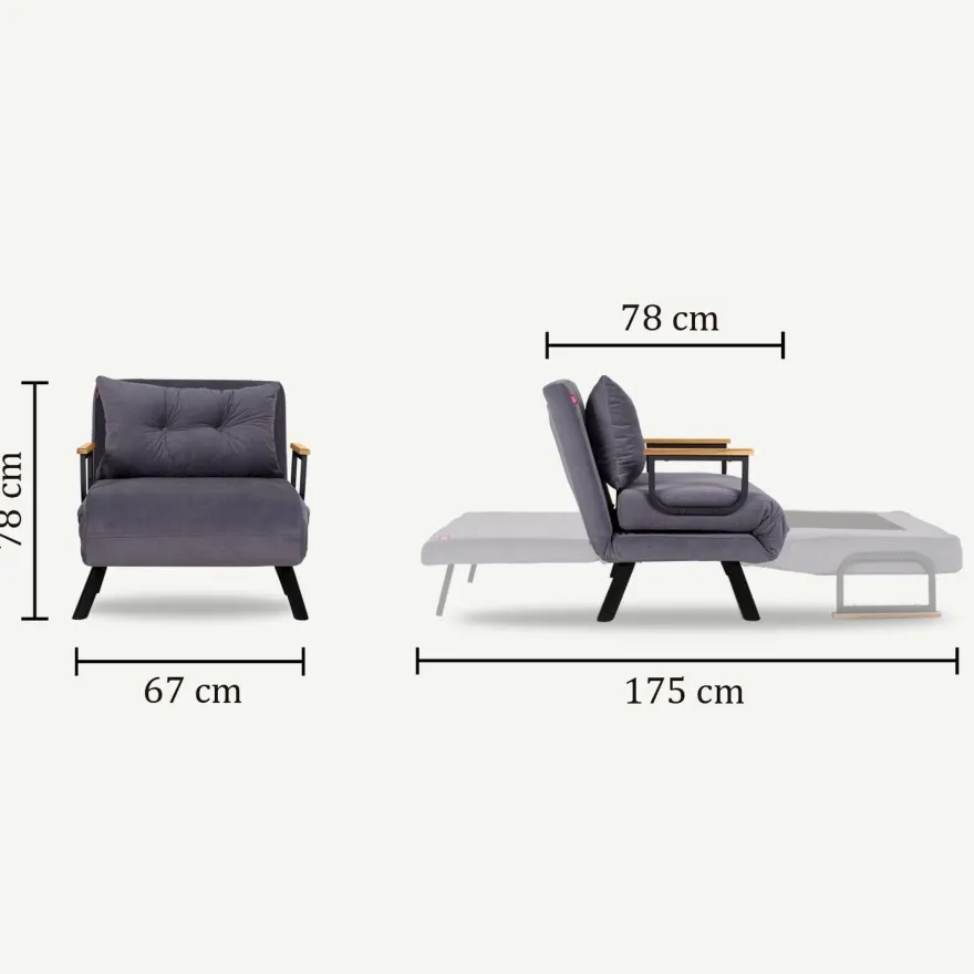 Vuodetuoli Linento Furniture Sando, eri värejä