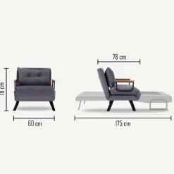 Vuodetuoli Linento Furniture Sando, eri värejä