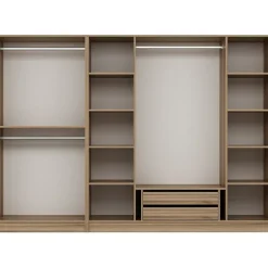 Walk-in closet Linento Furniture Kale 7670 210x270cm ruskea
