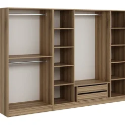 Walk-in closet Linento Furniture Kale 7670 210x270cm ruskea