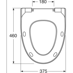 WC-istuinkansi Gustavsberg Estetic, seinä-WC-istuimelle, SoftClose/QuickRelease, eri värejä