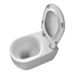 WC-istuin Kerasan Nolita 5318 Rimless, lattiamalli, S/P-lukko, valkoinen