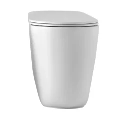 WC-istuin Kerasan Nolita 5318 Rimless, lattiamalli, S/P-lukko, valkoinen