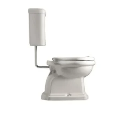 WC-istuin Kerasan Retro 2, P-lukko, keraamisella alasäiliöllä, pronssi