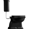 WC-istuin Lavabo Retro Low, P-lukko, kiiltävä musta, eri värejä