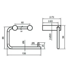 WC-Paperiteline Scandtap Steel Style Shadow