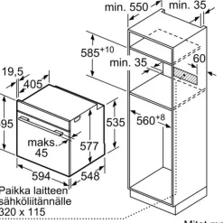Yhdistelmähöyryuuni Siemens iQ700 HR736G1B1 60cm musta