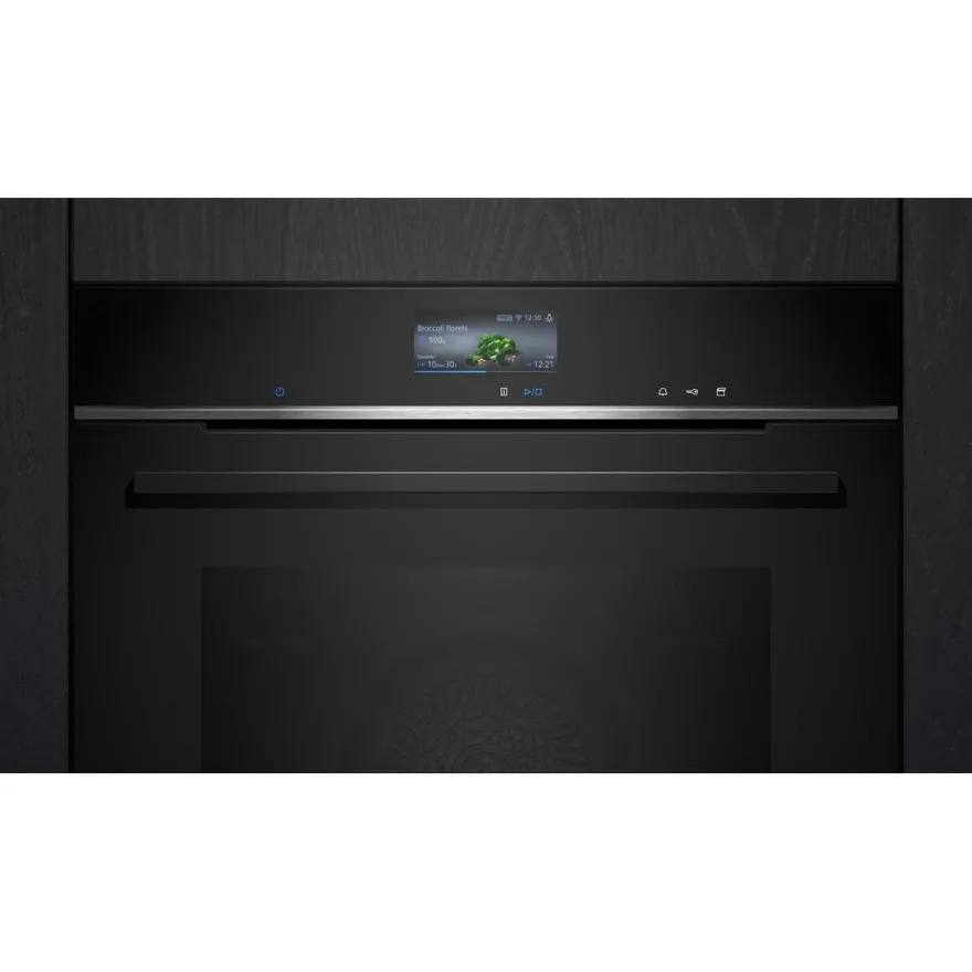 Yhdistelmähöyryuuni Siemens iQ700 HR736G1B1 60cm musta