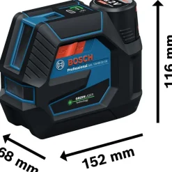 Yhdistelmälaser Bosch Professional GCL 12V-50-22 CG, sis. BT150, AA-paristot ja tasku