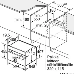 Yhdistelmäuuni Siemens iQ700 CM724G1B1 60cm musta