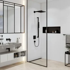 Yläsuihku Hansgrohe Pulsify E 260 1jet Ecosmart+, mattamusta