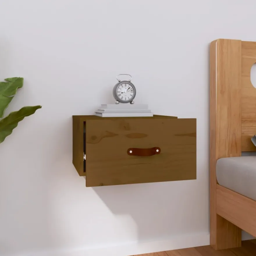 Yöpöydät seinäkiinnityksellä, 40x29,5x22 cm, eri värejä ja pakkauskokoja (17561)