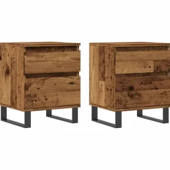 Yöpöydät 40x35x50 cm tekninen puu, eri värejä ja pakkauskokoja (31712)