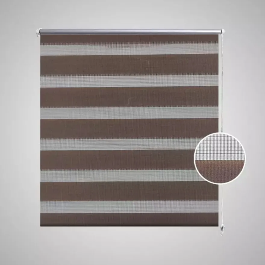 Zebra rullakaihdin 70 x 120 cm kahvinruskea